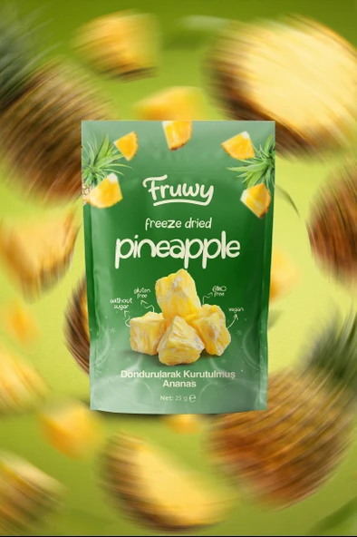 Freeze Dried Ananas - Resim 3