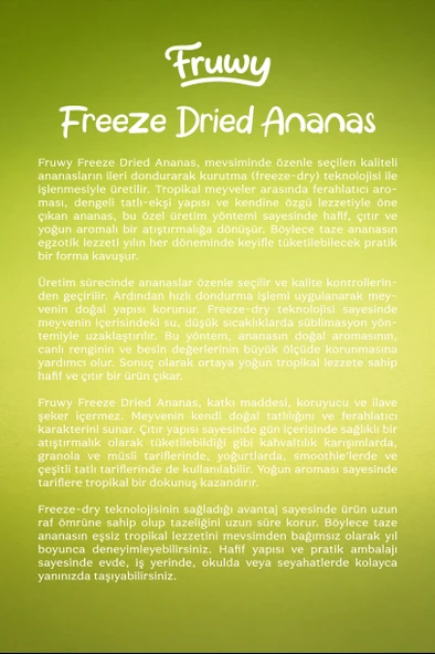 Freeze Dried Ananas - Resim 4