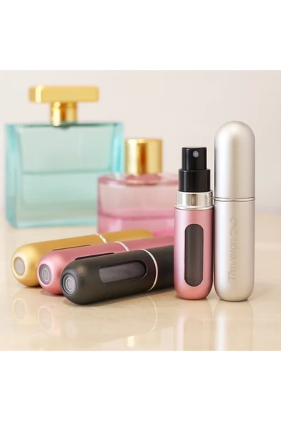 obrigado Doldurulabilir Mini Travel Parfüm Şişesi – Çanta İçi 5 ml Cep Boy Yedek Sprey (Her Yerde Taze Koku) ürün görseli 1