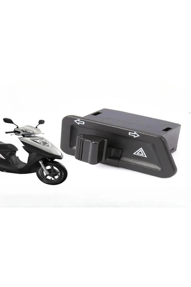 BabeMotor Scooter Motorsiklet 4’lü sinyal düğmesi Üniversal Uyum ürün görseli 1