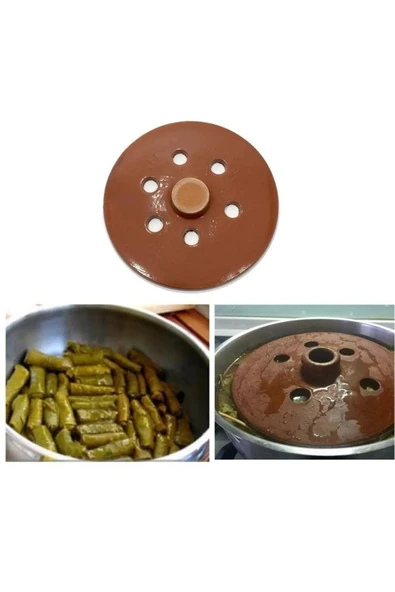 UCR HOME Tencere İçi Lüx 20 cm Toprak  Dolmalık Sarma Dolması Sırlı Taşı ürün görseli 1