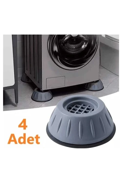 assell Beyaz Eşya Altlığı Ayağı 4 Adet Çamaşır Bulaşık Makinası Yükseltici Titreşim Önleyici ayaklık ürün görseli 1