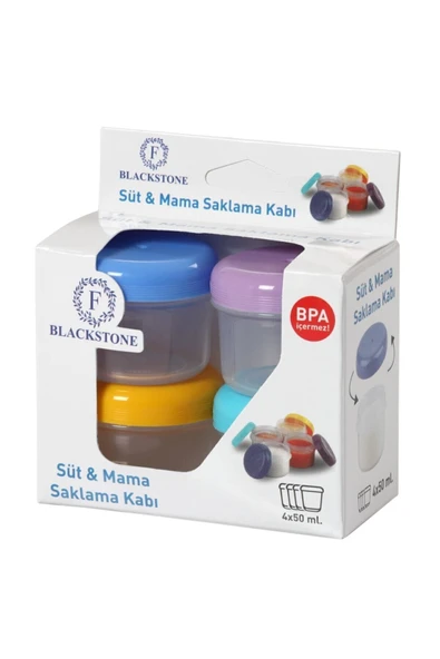 ŞANS PLASTİK 4 Lü Mini Anne Sütü Ve Mama Saklama Kabı Fma08498 ürün görseli 1