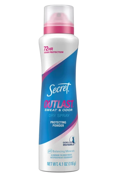 Secret Outlast Protecting Powder Antiperspirant Kuru Sprey Deodorant 116GR ürün görseli 1
