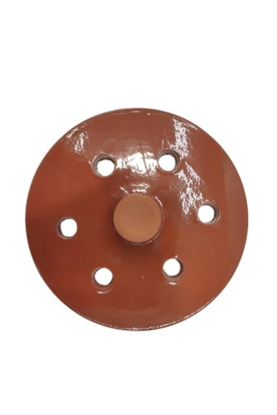 Mogan Çömlekçilik Küçük Boy Sırlı 17cm Toprak Dolmalık Sarma Taşı ürün görseli 1