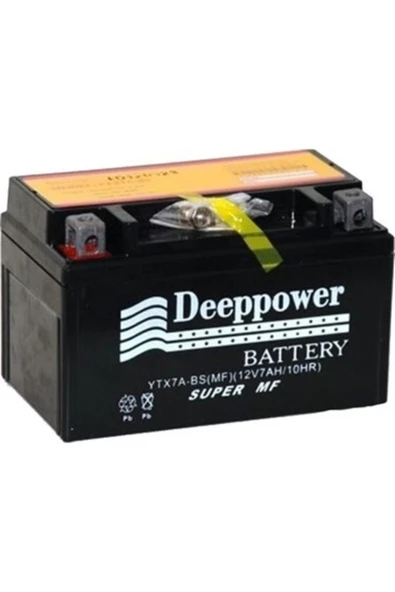 PRC Akü Motor Ytx7a Bs (12v 7ah/10hr) Deeppower scooter akü ürün görseli 1