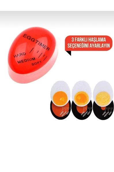 Ranüş Home Dublör Yumurta Pişirme Zamanlayıcı Egg Timer Haşlama Süresi Aparatı Zaman Ayarlama Göstergesi ürün görseli 1