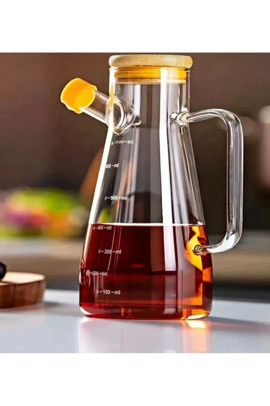 vanilinkitchen Bambu Kapaklı Yağlık Sirkelik 900 ml 1 Adet ürün görseli 1