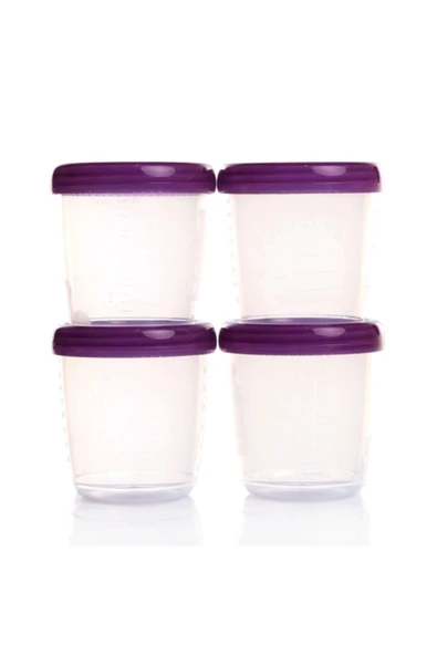 ebebek Baby Mom Bebek Süt Ve Mama Saklama Kabı Ölçekli Mama Kutusu 180 Ml 4'lü ürün görseli 1