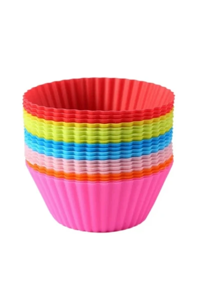 Eurasia Home Silikon Mini Kek Kalıbı 18 Adet Muffin Kek Kalıbı ürün görseli 1