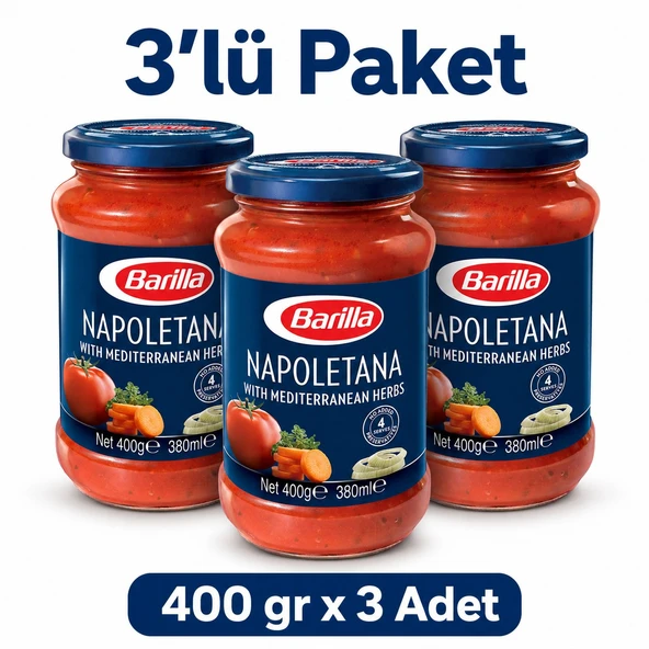 Barilla Napoletana Napoliten Makarna Sosu 400 gr x 3 Adet ürün görseli 1