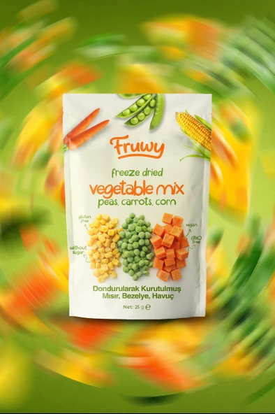 Freeze Dried Sebze Mix - Resim 3