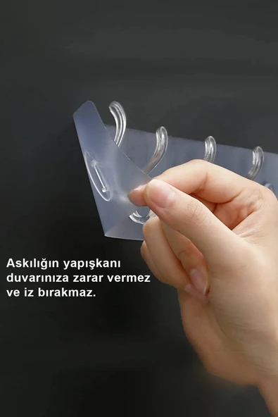 Vwear 5li Mutfak Banyo Yatak Odası Dolap Düzenleyici Sağlam Kendinden Yapışkanlı Duvar Askısı ürün görseli 1