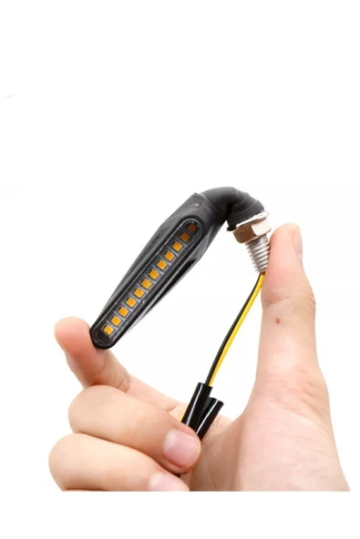 Motorsiklet Led Sinyal Kayar Model 2 Adet - Resim 5