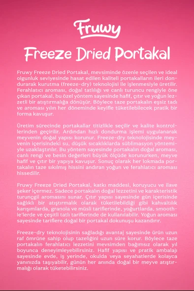 Freeze Dried Portakal - Resim 4