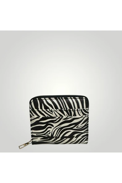 UCR HOME Zebra Desenli Suni Deri Kadın Cüzdanı ürün görseli 1