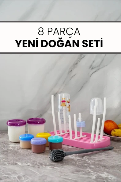 UCR HOME 8 Parça Yenidoğan Set (Pembe) ürün görseli 1