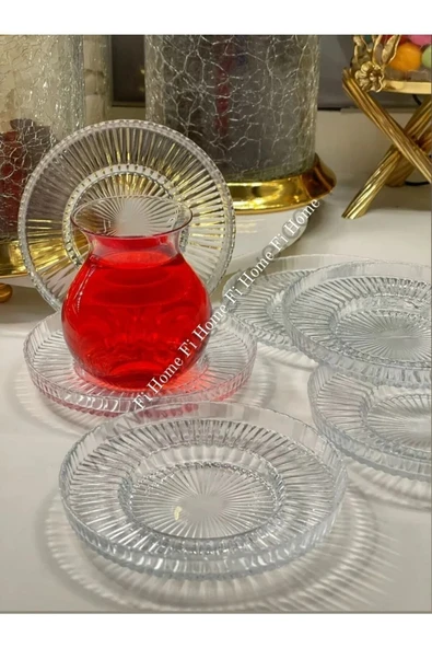 Fİ HOME Çay Tabağı 6'lı Riva - Elysia Uyumlu - Resim 2