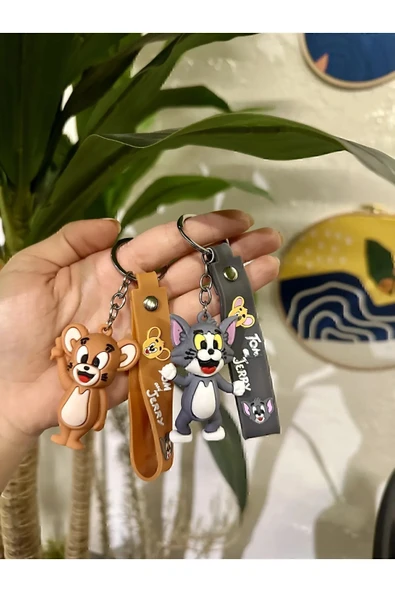 Canderel Tom Ve Jerry ( 1 Adet ) 3d Silikon Anahtarlık, Hediye&sevgili Anahtarlığı ürün görseli 1