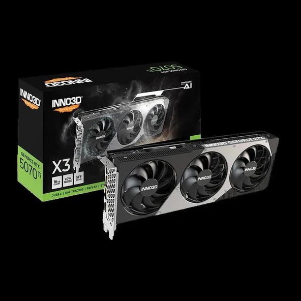 Inno3D RTX5070Ti x3 16GB 256Bit GDDR7 N507T3-16D7-176068N ürün görseli 1