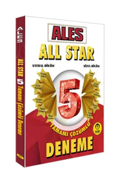 Tasarı Yayınları ALES Sayısal Sözel Yetenek All Star Tamamı Çözümlü 5 Deneme ürün görseli 1