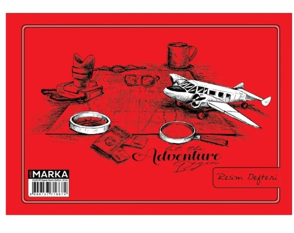 Resim Defteri 35X50 Spiralli Pp Kapak Karışık renk - 3 adet ürün görseli 1