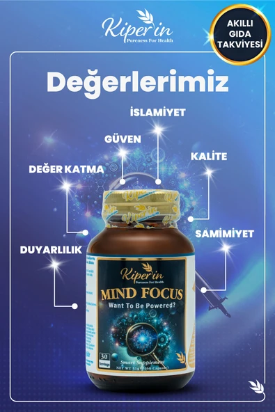 Kiperin Mind Focus 60 Kapsül - Resim 6