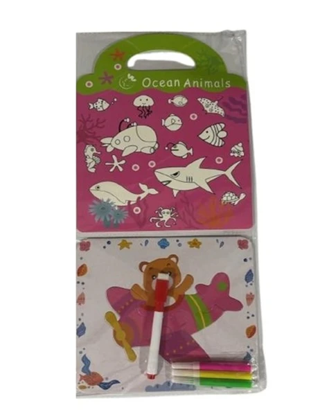 Ocean Animals Puzzle Boyama Seti No:El-4 ürün görseli 1