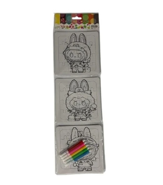 Colorino Puzzle Boyama Mini 13X13Cm 3Lü - 2 paket ürün görseli 1