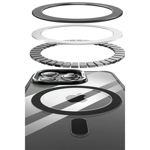 Joko Apple İphone 14 Pro Drop Magsafe Kapak - Siyah - Resim 4