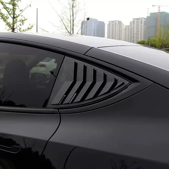 TESLA MODEL Y JUNİPER İÇİN UYUMLU KELEBEK CAM KAPLAMASI PARLAK SİYAH ürün görseli 1