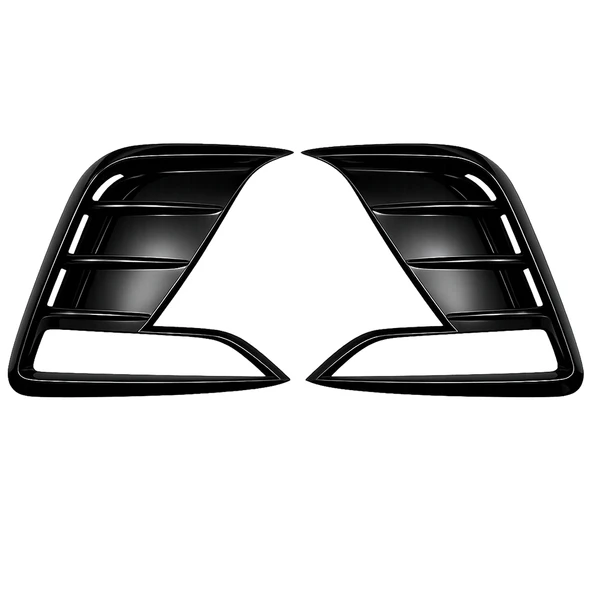 TESLA MODEL Y JUNİPER İÇİN UYUMLU ÖN SİS FARI KAPAĞII - 2 PARÇA PARLAK SİYAH ürün görseli 1