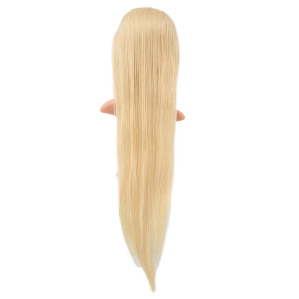 Gerçek Front Lace Düz Platin Tül Peruk / 85/90cm - Resim 5