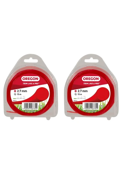Oregon 69-380-RD Kırmızı Misina Misinesi 2.7mm x 15 m (2 Adet) ürün görseli 1