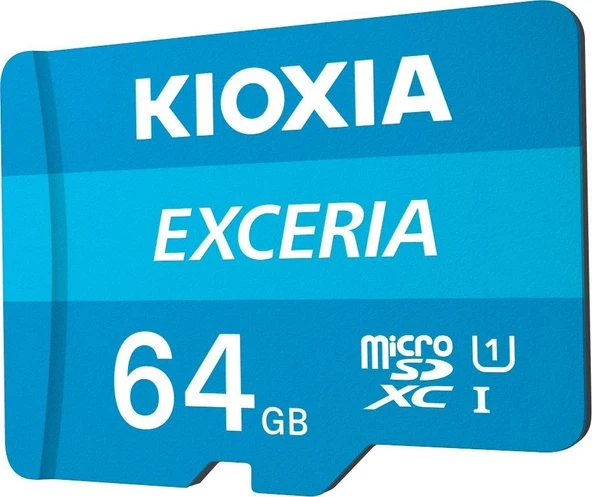 Kioxia 64GB Exceria Micro SDXC UHS-1 C10 100MB/sn Hafıza Kartı (LMEX1L064GG2) ürün görseli 1