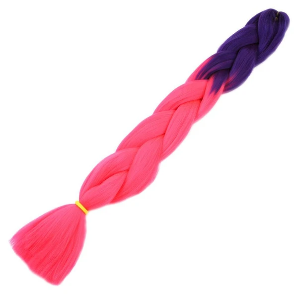 Afrika Örgülük Sentetik Ombreli 100 Gr. / Mor / Neon Pembe ürün görseli 1