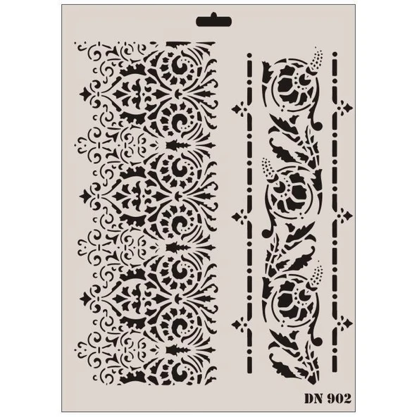 Rich Dantel Seri DN-902 Stencil 35x25 cm ürün görseli 1