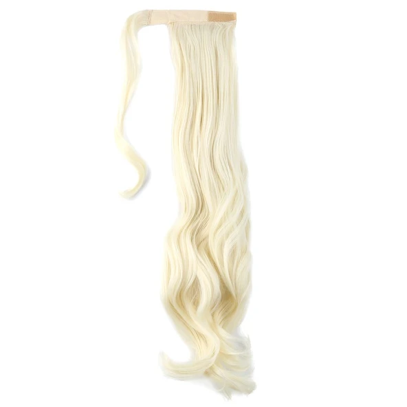 Bağlamalı Dalgalı At Kuyruğu / Açık Platin - Resim 3