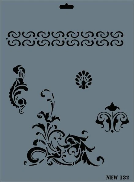 Rich New Seri N-132 Stencil 35x25 cm ürün görseli 1