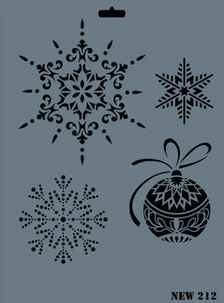 Rich New Seri N-212 Stencil 35x25 cm ürün görseli 1