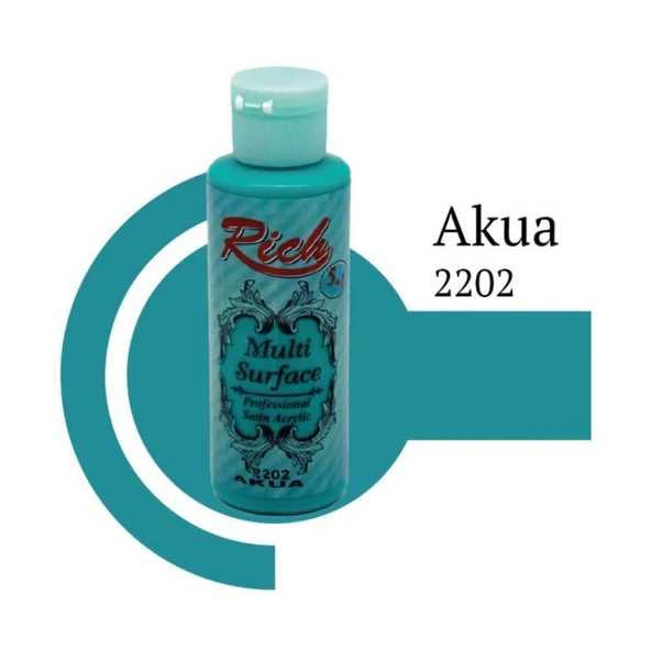 Rich Multi Surface 2202 Aku Akrilik Boya 120 cc - Resim 2
