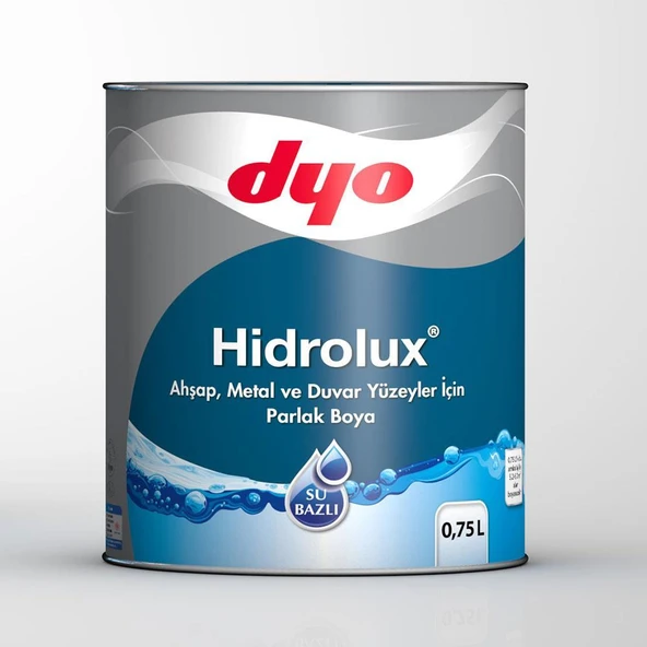 Hidrolüx 0,75 Litre Beyaz Su Bazlı Ahşap Metal Boyası ürün görseli 1