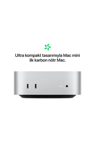 Apple Mac mini: Apple M4 chip with 10core CPU and 10core GPU, 24GB, 512GB SSD - Resim 5