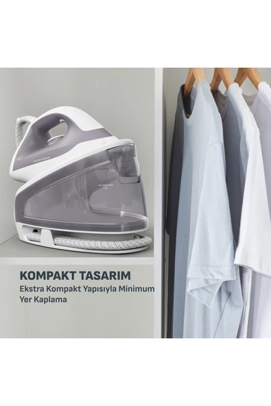 TEFAL GV9620Pro Express Ultimate Care 180 gr Sürekli ve 650 gr Şok Buharlı 2600 Watt Buhar Kazanlı Ütü - Resim 8
