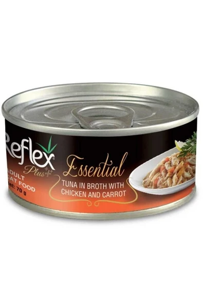 Reflex Plus Essential Tavuklu ve Ton Balıklı 70 gr Yetişkin Konserve Kedi Maması ürün görseli 1