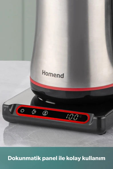 Grundig TM 2522 IC Inox Cam Çelik Süzgeçli Çay Makinesi - Resim 3