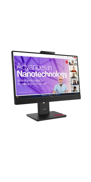 Lenovo ThinkVision T24-4v 64B6MAR1TK 24 İnch Voip, 5Mp Kamera, Speaker, 120Hz, 4Ms, FHD IPS Monitor ürün görseli 1
