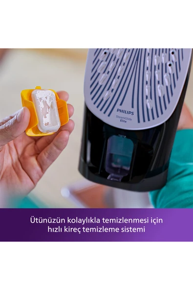 Philips 7500 Serisi Azur Buharlı Ütü, 3200W, 260 g'a kadar Turbo Şok Buhar, DST7511/80 - Resim 5