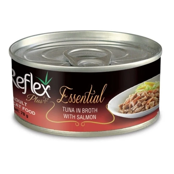 Reflex Plus Essential Ton Balıklı ve Somonlu 70 gr Yetişkin Konserve Kedi Maması ürün görseli 1