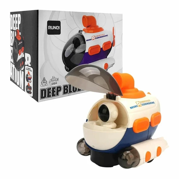 Otomatik Yön Değiştiren Robotik Uzay Aracı - Işıklı Sesli Çocuk / Bebek Oyuncağı ürün görseli 1